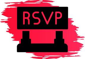 rsvp kreatives Icon-Design vektor