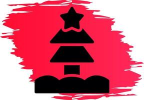 Weihnachtsbaum kreatives Icon-Design vektor