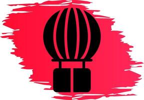 Heißluftballon kreatives Icon-Design vektor