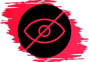 Blindheit kreatives Icon-Design vektor