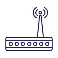 WLAN-Signal des Routers vektor