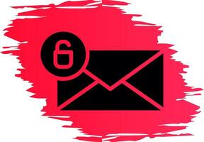 Entsperren Sie das kreative Icon-Design für E-Mails vektor