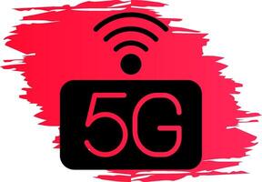 5g nätverk kreativ ikon design vektor