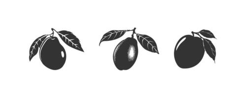 mango silhuett ikon. vektor illustration design.