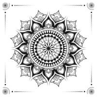 Luxus schwarz Mandala Design vektor