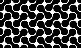nahtlos schwarz und Weiß geometrisch Muster Hintergrund Vorlage. Vektor