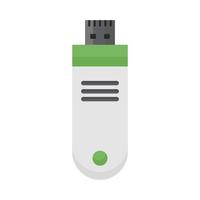 vit usb-enhet vektor