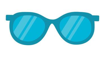 Blau Farbe Sonnenbrille, Sonnenbrille Clip Art, Sommer- Clip Art vektor