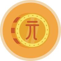 Neu Taiwan Dollar eben multi Kreis Symbol vektor