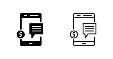 Vektorsymbol für Geldgespräche vektor