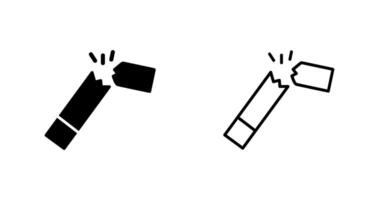 Vektorsymbol für kaputte Zigarette vektor