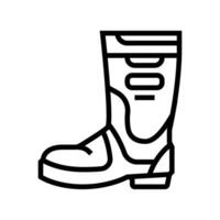 Sicherheit Schuhe ppe schützend Ausrüstung Linie Symbol Vektor Illustration