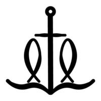 Fisch Waage mystisch religiös spirituell Symbol vektor