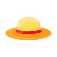Leicht gewebte Strand Hut zum Sonne Schutz vektor