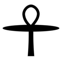 ankh Kreuz mystisch religiös spirituell Symbol vektor