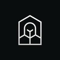 elegant Krieger spartanisch Haus Logo vektor