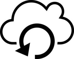 Wolke Symbol Symbol Vektor Bild. Illustration von das Hosting Lager Design Bild