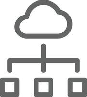 Wolke Symbol Symbol Vektor Bild. Illustration von das Hosting Lager Design Bild