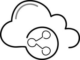 Wolke Symbol Symbol Vektor Bild. Illustration von das Hosting Lager Design Bild