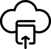 Wolke Symbol Symbol Vektor Bild. Illustration von das Hosting Lager Design Bild