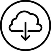 Wolke Symbol Symbol Vektor Bild. Illustration von das Hosting Lager Design Bild