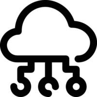 Wolke Symbol Symbol Vektor Bild. Illustration von das Hosting Lager Design Bild