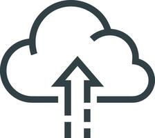 Wolke Symbol Symbol Vektor Bild. Illustration von das Hosting Lager Design Bild