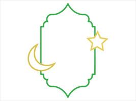 Ramadan Rahmen Hintergrund mit Star Mond vektor