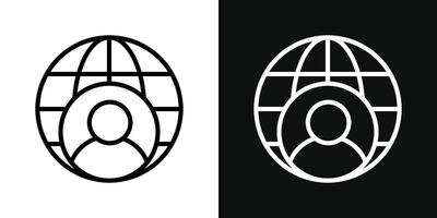 global Führung Symbol vektor