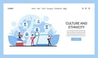 kultur och etnicitet i marknadsföra segmentering vektor