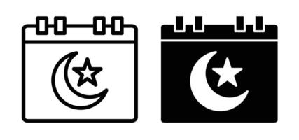 Symbol für den Ramadan-Kalender vektor