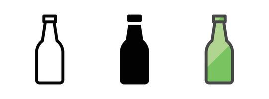 multipurpose alkoholhaltig dryck vektor ikon i översikt, glyf, fylld översikt stil
