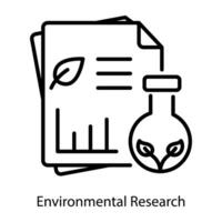trendig miljö- forskning vektor