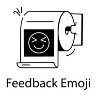 trendig respons emoji vektor