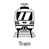 trendiga tågkoncept vektor