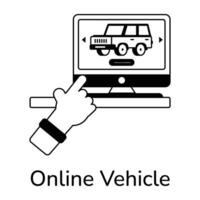 modisch online Fahrzeug vektor