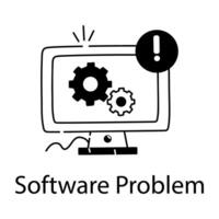 modisch Software Problem vektor