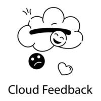 modisch Wolke Feedback vektor