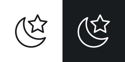 Islam Star und Halbmond Symbol vektor