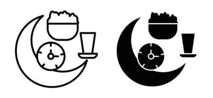 Ramadan iftar Symbol vektor