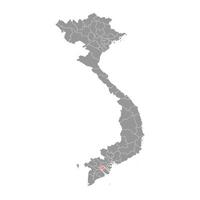 Vinh lange Provinz Karte, administrative Aufteilung von Vietnam. Vektor Illustration.
