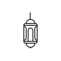 Symbol der islamischen Laterne vektor