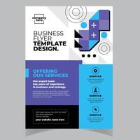 broschyr omslag. grafisk design layout med triangel grafisk element och Plats för Foto bakgrund vektor