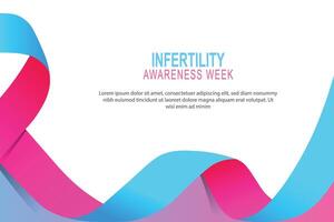 Unfruchtbarkeit Bewusstsein Woche Hintergrund. vektor