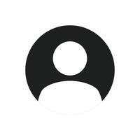 Menschen, Person, Kontakt, schwarz solide eben Glyphe Symbol. Single Symbol isoliert auf Weiß Hintergrund vektor