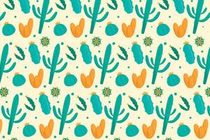 nahtlos Muster Kaktus Vektor Illustration