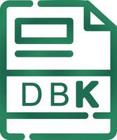 dbk kreativ ikon design vektor