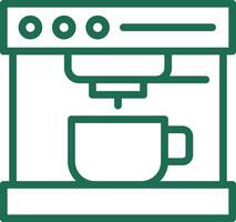 Kaffeemaschine kreatives Icon-Design vektor