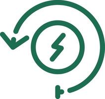 verlängerbar Energie kreativ Symbol Design vektor