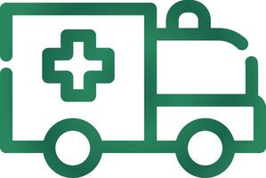 Krankenwagen kreatives Icon-Design vektor